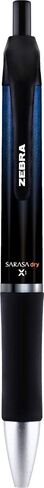 Zebra Pen Sarasa Dry X1 Retractable Gel Pen, Medium Point, 0.7mm, Black Ink, 12-Pack in Saudi Arabia