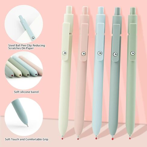 47PCS Aesthetic School Supplies with Cute Pencil Case 12 Highlighters 5 Black Ink Gel Pens 6 Mechanical Pencils Set 0.5 & 0.7mm for Nursing College Stationary Set Stuff,Sticky Notes,Erasers,Pink in Saudi Arabia