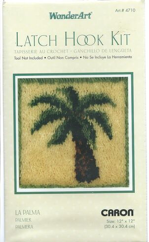 Wonderart Latch-Hook Kit, La Palma, 12" X 12" in Saudi Arabia