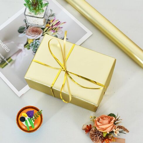 BEISHIDA ورق تغليف الهدايا باللون الأحمر، ورق تغليف معدني غير لامع، ورق تغليف هدايا بلون خالص، ورق تغليف لحفلات الزفاف، وأعياد الميلاد، والتخرج، ورق تغليف عيد الميلاد (17 بوصة × 32.8 قدم) in Kuwait