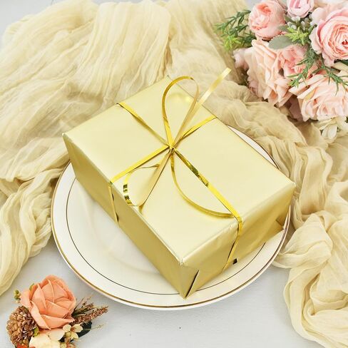 BEISHIDA ورق تغليف الهدايا باللون الأحمر، ورق تغليف معدني غير لامع، ورق تغليف هدايا بلون خالص، ورق تغليف لحفلات الزفاف، وأعياد الميلاد، والتخرج، ورق تغليف عيد الميلاد (17 بوصة × 32.8 قدم) in Kuwait