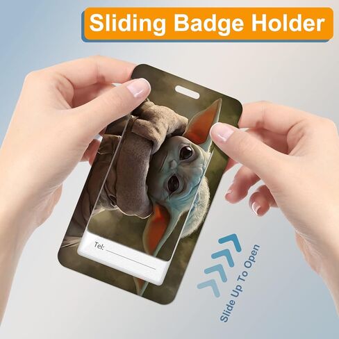 حامل شارة Akkya مع بكرة قابلة للسحب، لطيف مضحك الكرتون أنيمي الجمجمة معرف اسم العلامة العمل شارة كليب الثقيلة العمودي بطاقة حامي غطاء حالة للعمل مكتب ممرضة الطالب المعلم النساء الرجال in Kuwait