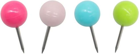 100 Pcs Round Head Push Pins Map Tacks Map Marking Pins Thumbtacks Decorative Pushpins Thumb Tacks for Bulletin Board Cork Board Pink in Saudi Arabia