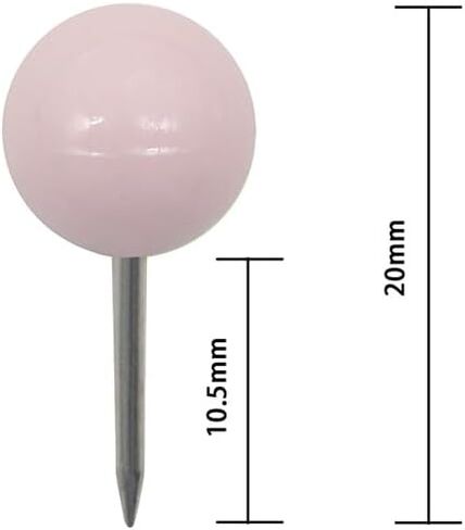 100 Pcs Round Head Push Pins Map Tacks Map Marking Pins Thumbtacks Decorative Pushpins Thumb Tacks for Bulletin Board Cork Board Pink in Saudi Arabia
