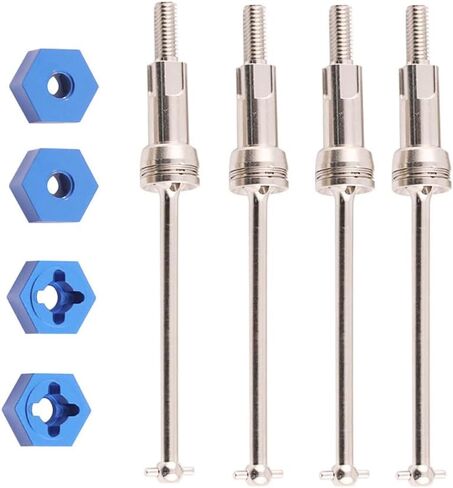 4Pcs RC CVD Drive Shaft for ARRMA 1/18 Granite Grom Metal Front & Rear Driveshafts Upgrade Parts (Silver) in Kuwait