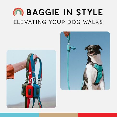 Dog Poop Bag Holder, Dog Poop Bag Dispenser, Poop Bag Holders for Leashes, Dog Waste Bag Dispenser, Dog Bag Holder, 1000D Nylon, Attach to Dog Leash, Fits Standard Dog Poop Bags - Wildebeest(Black) in Saudi Arabia