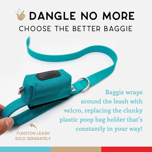 Dog Poop Bag Holder, Dog Poop Bag Dispenser, Poop Bag Holders for Leashes, Dog Waste Bag Dispenser, Dog Bag Holder, 1000D Nylon, Attach to Dog Leash, Fits Standard Dog Poop Bags - Wildebeest(Black) in Saudi Arabia