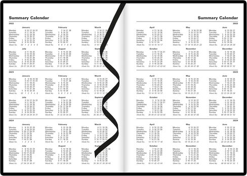 Letts of London Standard A4 Day to a Page Planner بغلاف صلب بمظهر جلدي، طول 11.75 بوصة، مستلزمات مكتبية ومدرسية سوداء in Saudi Arabia