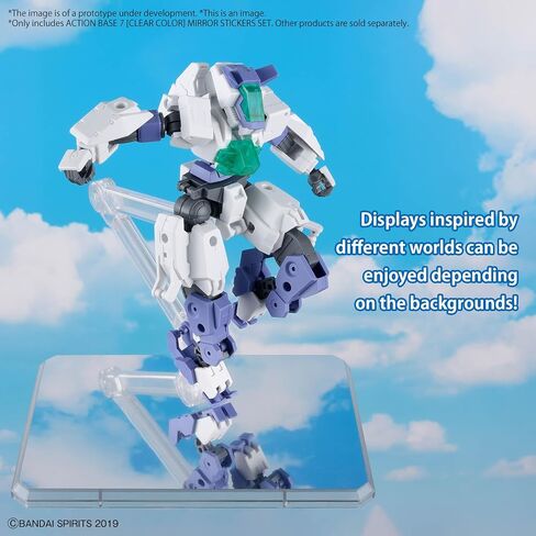 Bandai Hobby - ملحق - مجموعة ملصقات مرآة Action Base 7 [لون شفاف]، مجموعة نماذج Bandai Spirits in Saudi Arabia