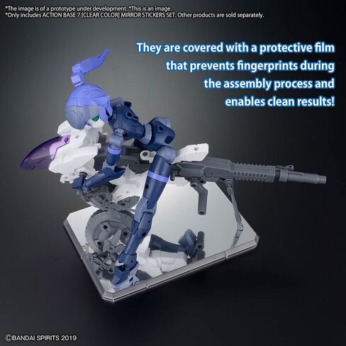 Bandai Hobby - ملحق - مجموعة ملصقات مرآة Action Base 7 [لون شفاف]، مجموعة نماذج Bandai Spirits in Saudi Arabia