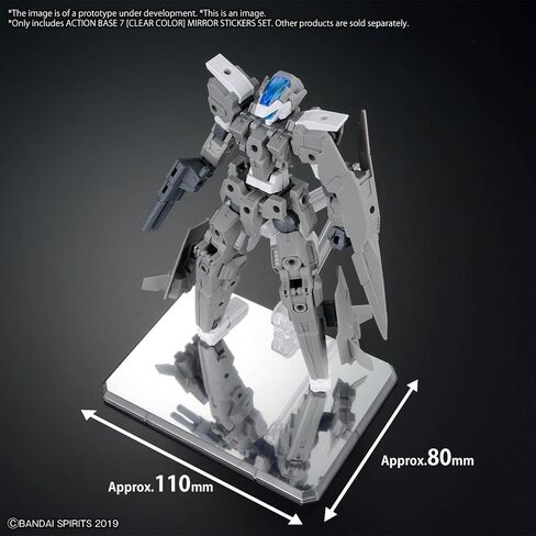 Bandai Hobby - ملحق - مجموعة ملصقات مرآة Action Base 7 [لون شفاف]، مجموعة نماذج Bandai Spirits in Saudi Arabia