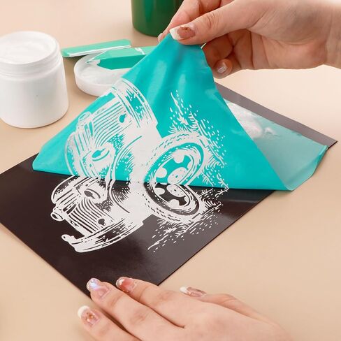 BAOFALI 9Pcs/Set Background Silkscreen Stencil,Reusable Self-Adhesive Silk Screen Printing, for Decor/Printing on Wood/Fabric/Wall/Cup/Plate/Glass/Paper, Home Festival Decorations Pattern (8x10inch) in Saudi Arabia