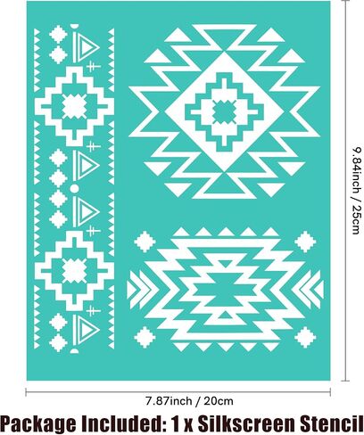 BAOFALI 9Pcs/Set Background Silkscreen Stencil,Reusable Self-Adhesive Silk Screen Printing, for Decor/Printing on Wood/Fabric/Wall/Cup/Plate/Glass/Paper, Home Festival Decorations Pattern (8x10inch) in Saudi Arabia