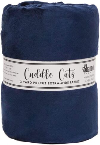 Shannon Fabrics 3yd Wide Cuddle Cut C390 Navy Fabric in Saudi Arabia