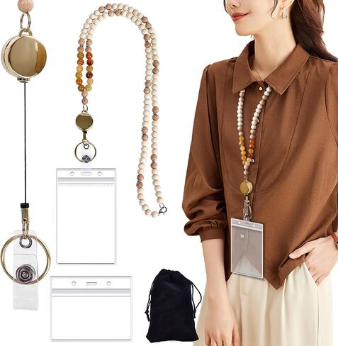 Eageus Lanyards for ID Badges Teacher Lanyard with ID Holder, Retractable Lanyards for Keys in Saudi Arabia