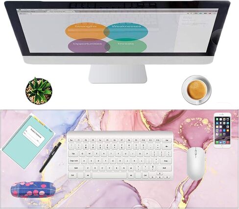 Medium Gaming Mouse Pad Mat Extended Professional Medium Size 27.5inX11.8inX0.1in Mouse Keyboard Pad with Stitched Edges, Anti-Slip Rubber Base Huge Desk Pad Mat (Dragon Medium) in Saudi Arabia