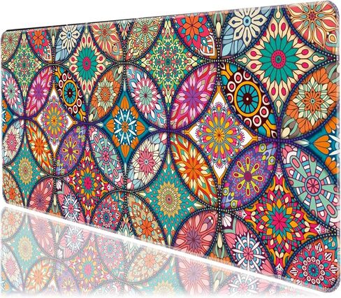 Medium Gaming Mouse Pad Mat Extended Professional Medium Size 27.5inX11.8inX0.1in Mouse Keyboard Pad with Stitched Edges, Anti-Slip Rubber Base Huge Desk Pad Mat (Dragon Medium) in Saudi Arabia