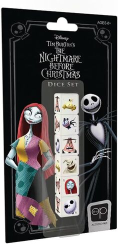 USAOPOLY كابوس قبل مجموعة النرد عيد الميلاد | تحصيل d6 النرد | بما في ذلك جاك سكيلينجتون وسالي وأوجي بوجي وعمدة مدينة الهالوين والمزيد | نرد ديزني ذو 6 جوانب مرخص رسميًا in Saudi Arabia