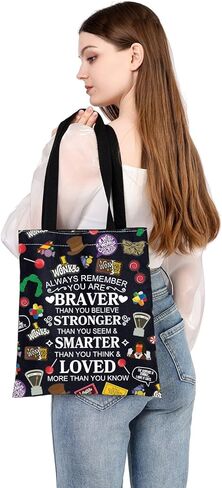 WSNANG Willy Musical Inspired Gift Chocolate Wonk Travel Reusable Tote Bag Wonk Fans Gift Musical Lover Gift in Kuwait