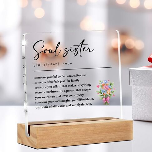 Brother Gifts From Sister Brother, Brother Present to My Brother I Just Want to Let You Know Clear Acrylic Desk Decorative Sign for Home Decor, 4 x 4 Inches in Kuwait