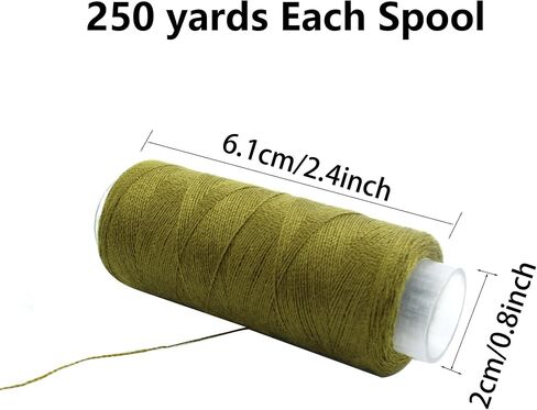 PSON 12 Colors Sewing Thread, 100 Yards Each Spools, Polyester Thread Kit for Sewing Machine, Hand Sewing, Handmade, DIY in Kuwait