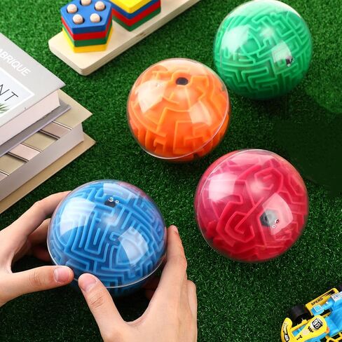 Sumind 8 قطع 3D المتاهة الكرة السحرية الدماغ المضايقون لعبة المجال التعليمية لغز اللعب المتاهة لغز مكعب الكرة للبالغين والطلاب المراهقين والتحديات الصعبة لعبة عاشق عيد الميلاد حزب هدية in Saudi Arabia