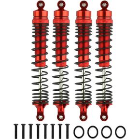 for LOSI LMT 4WD Shocks, Front & Rear Shocks Upgrades Parts for 1/8 LOSI LMT 4WD Solid Axle Monster Truck 4pcs/Set (Red)
