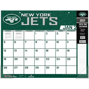 TURNER SPORTS New York Jets 2025 22x17 Desk Calendar (25998061546)