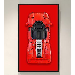 Display Wallboard for Lego Technic Ferrari Daytona SP3 42143, Race Car 1:8 Scale, Compatible with Lego Ferrari Cars, Gift Ideas for Lego Car Wall Mount Enthusiasts, 31.5 x 19.7 inches