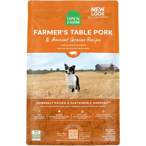 Open Farm Ancient Grains Dry Dog Food, Humanely Raised Meat Recipe with Wholesome Grains and No Artificial Flavors or Preservatives (Wild Salmon Ancient Grain, 22 Pound (Pack of 1))