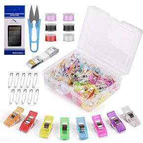 Sewing Clips for Fabric and Quilting,CLYAIYLC 109pcs Embroidery Clips of Sewing Products for Sewing Supplies and Accessories Set Comes with Accessory Kit