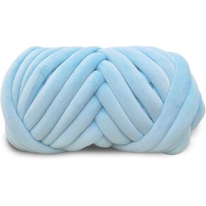 Velvet Chunky Yarn Bulky Giant Arm Knitting Yarn, Super Soft Jumbo Tube Weight Yarn, Fluffy DIY Crochet Hand Making Washable Yarn for Blanket, Pet Bed, Rugs Pillow (2.2lb-Green)