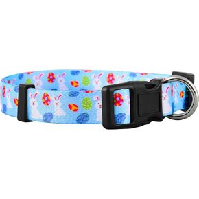 Native Pup St Patricks Dog Collar- Saint Patrick Green Shamrock Pet Collars- St. Patrick’s Lucky Irish- Cute Boy Girl Puppy Gift- Adjustable for Small, Medium, Large Breeds (Lucky Shamrock, Medium)