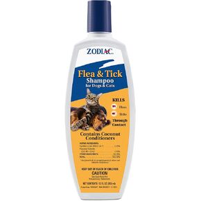 Zodiac Flea & Tick Shampoo for Dogs & Cats, 12-ounce