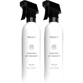 Begley’s No Rinse Waterless Pet Shampoo, Bathless Cleaning, Deodorizing, and Odor Removal for a Shiny, Fresh Smelling Coat - Effective for Dogs, Puppies, and Cats - Fresh Oatmeal Mango Scent