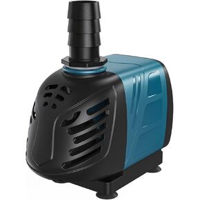 Uniclife Aquarium 1000 GPH Submersible and Inline Water Pump 80W 10ft High Lift AC 120 V Quiet Return Pump with 10 ft. Power Cord for Large Fish Tanks Pond Waterfalls Fountains Sumps and Gardens
