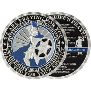 Artisan Owl Challenge Coin - St. Florian Patron Saint of Firefighters Symbol | Commemorative Collectible Coins | St. Florian Coin - 40x3 mm
