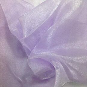 Organza Fabric 10 Yard Bridal Solid Sheer Bolt for Home Décor, Table Décor, Bridal, Fashion, Crafts, Decorations Silky Shiny Organza 44" - (10 Yard, White)