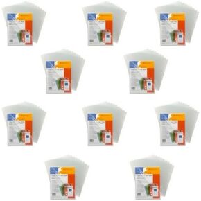 Sparco Transparent File Holder Sheet Protector - Letter - 8.50" Width x 11" Length Sheet Size - 200 Sheet Capacity - Clear - 100 File Holders / 10 Pack of 10