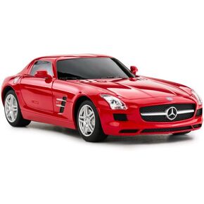 RASTAR 40100 1/24 Mercedes RC Car - Officially Licensed Mercedes-Benz SLS AMG Remote Control Car for Play and Display - Ideal Gift for Kids - Red