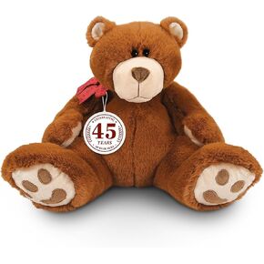 Enesco Boyds Bears 45th Anniversary Bubba Amber Plush Teddy Bear Stuffed Animals, Collectible Premium Soft Teddy Bear Plushies for Ages 1+ and Up, Brown Bear, 14 Inch