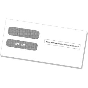 NextDayLabels - 100 Self Seal Envelopes, Designed to fit 3-up Laser W-2 Forms, Horizontal Format