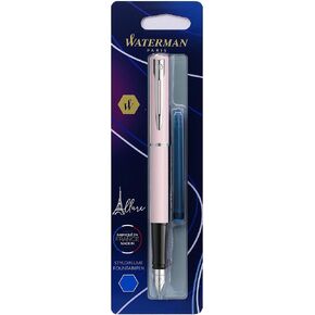 Waterman® Allure Fountain Pen, Fine Point, Pink Barrel, Blue Ink