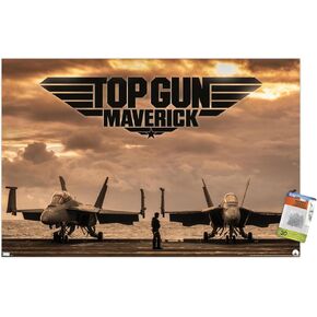 Trends International Top Gun: Maverick - Deck Wall Poster, 22.37" x 34.00", Poster & Push Pin Bundle