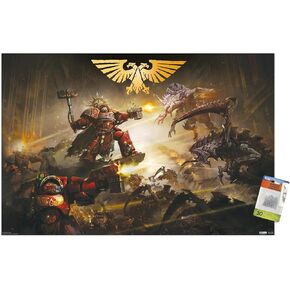 Warhammer 40K - The Battle of Baal Wall Poster with Pushpins