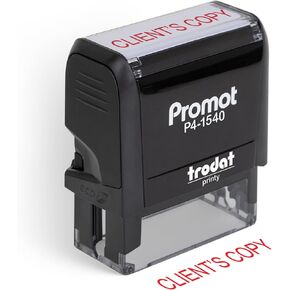 Promot Client's Copy - Self Inking Rubber Stamp - Ink Stamps