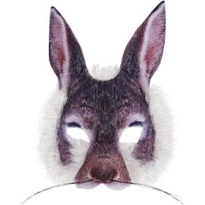 1Pcs Halloween Rabbit Mask Animal Rabbit Mask Animal Face Mask for Halloween Easter Costume Party Cosplay Props