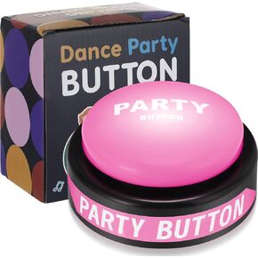 30 Second Dance Button with Music Dance Button for Classroom Dance Party Supply Back to School Teacher Gift for Office Adults Buzzers Novelty Fun Gag Toys Gadget(Bright Yellow)