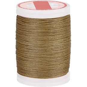 PH PandaHall 0.5mm Waxed Polyester Cord String for Crafts, 131 Yards Waxed Cord String Round Wax String Rolls for Beads Jewelry Making Bracelet Necklace Weaving, Dark Goldenrod