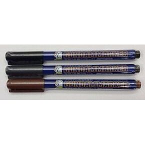 GSI Creos Gundam Marker Value Set -GM01&02&03- (Black, Gray, Brown)